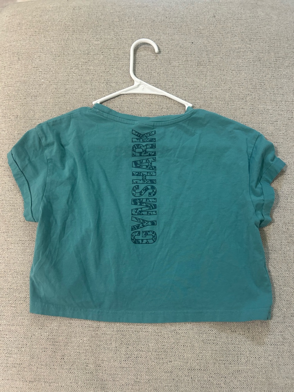 Gymshark Teal Short Sleeve Crop Tee